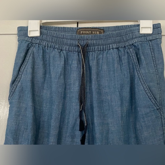 J Crew Tie-Waist Seaside Pant in Chambray - Picture 5 of 9